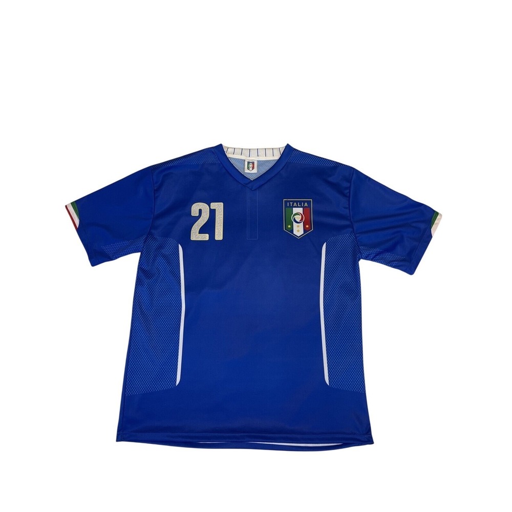 Andrea Pirlo #21 Jersey  Italia Football‎ Soccer FIGC Made in Italy XL